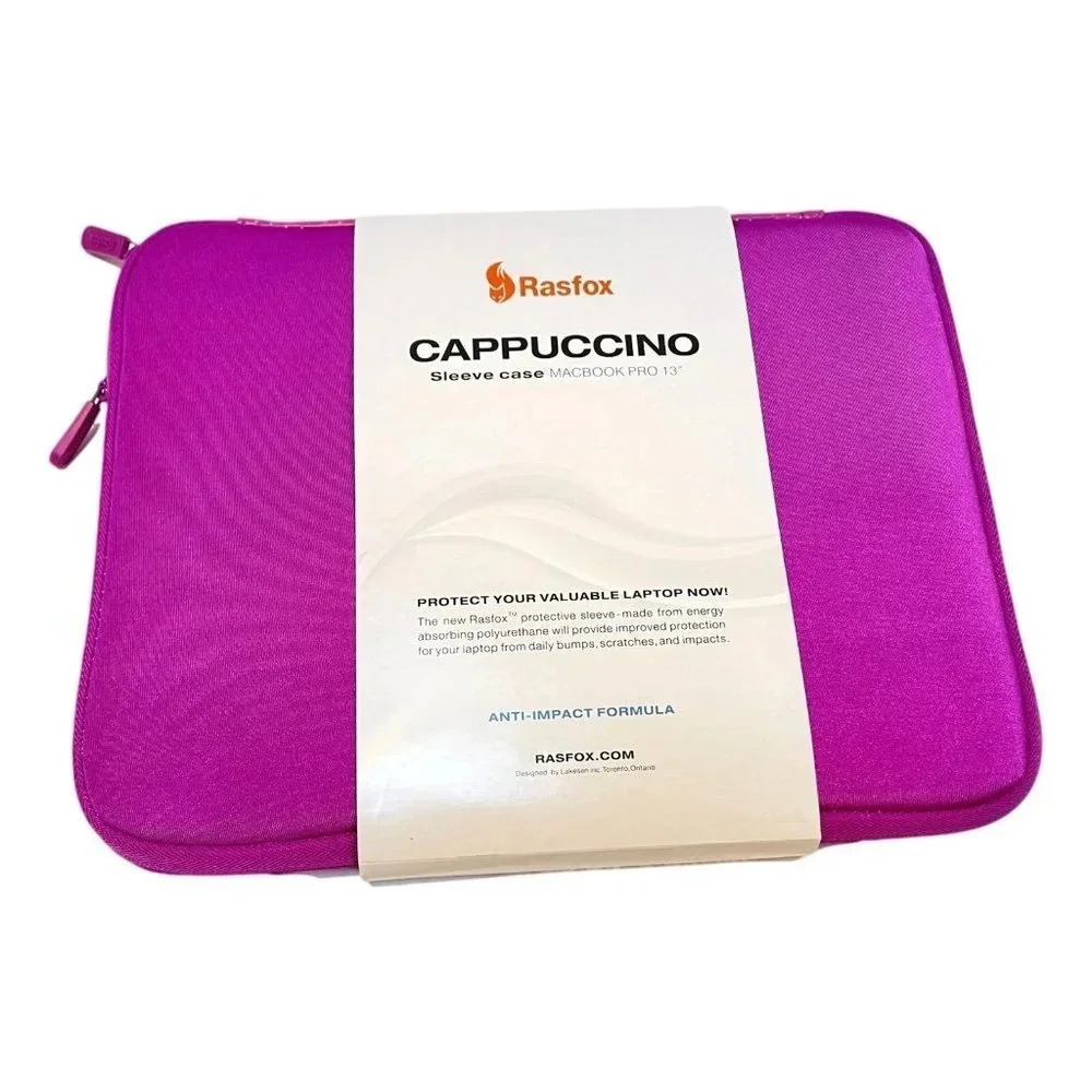 Rasfox Computer Laptop Case Sleeve Neoprene‎ 13 inch  Universal Pink NEW